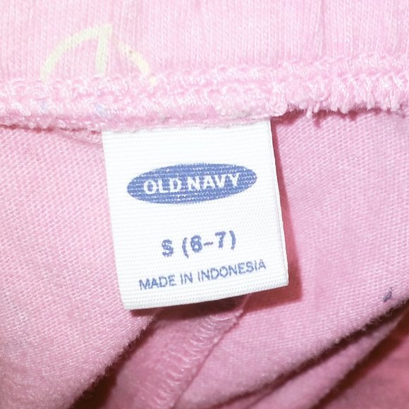 Old Navy Pink Cheer / Peace Sign Shorts in Girls size 6/7 Small - Picture 4 of 6